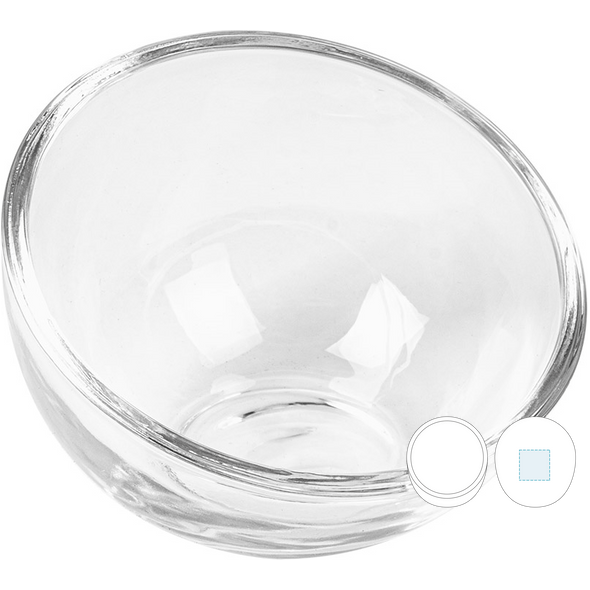 Mini sfærisk kopp avkortet gjennomsiktig krystall